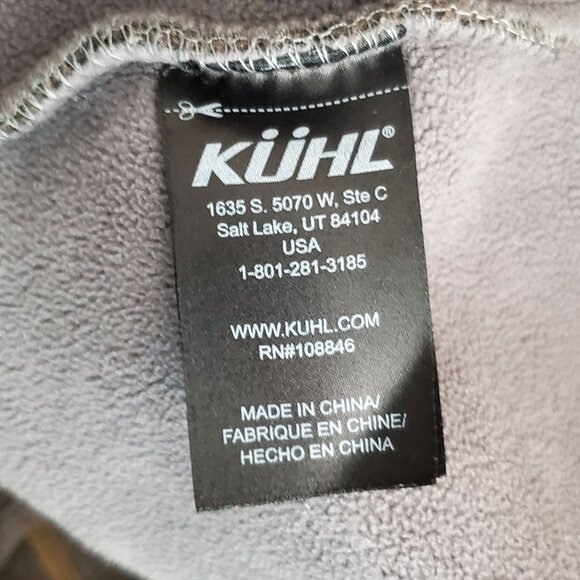 Kühl Mens XX-Large Thermokore Fleece Lined Wool Blend Sweater Brown 1/4 Zip - Picture 8 of 12